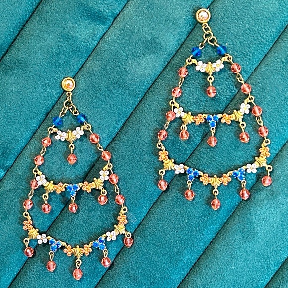 Vintage 🌸 Sorrelli Crystal Chandelier Earrings - Picture 1 of 1